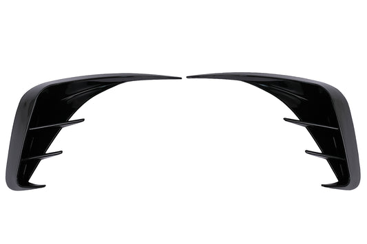 Stoßstange Klappen Seitenflügel Seitenflossen für BMW 3er G20 G21 G28 M-Sport 2018+ Glänzend Schwarz Carpartstuning Austria