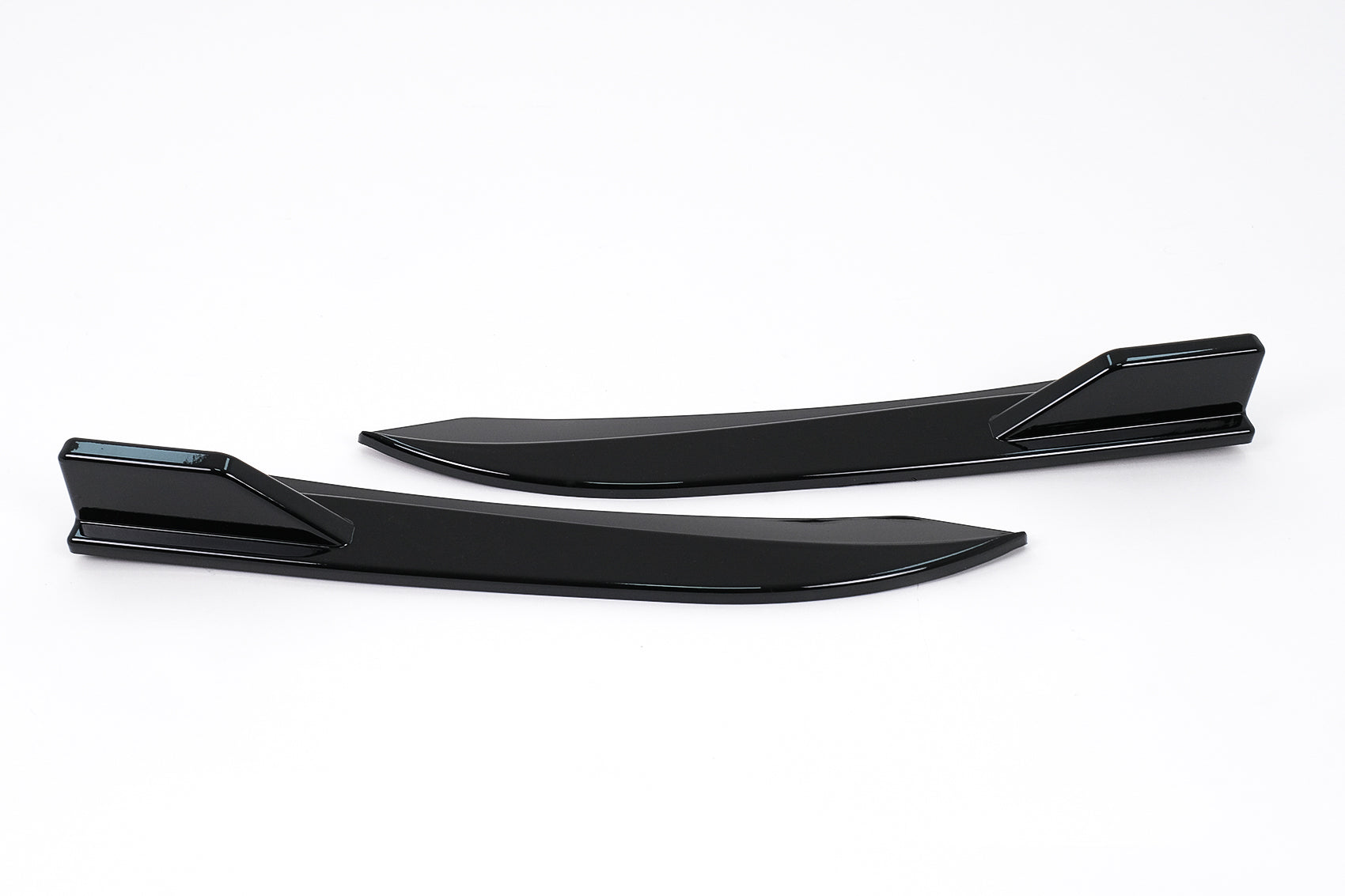 Heckstoßstangenklappen Seitenflossen Flics für BMW 3er F30 F31 11-19 glänzend schwarz Carpartstuning Austria