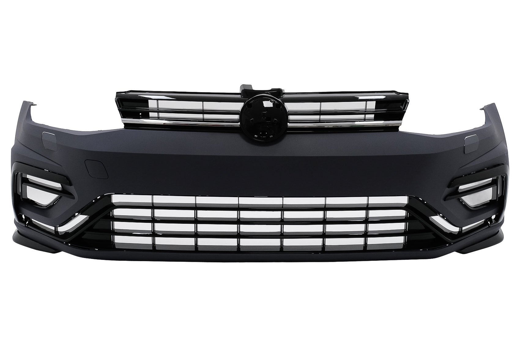 Stoßstange Kühlergrill für VW Golf VII 7 2013-2017 7.5 MOPF R-Line Design Bumper Grille CarPartsTuning