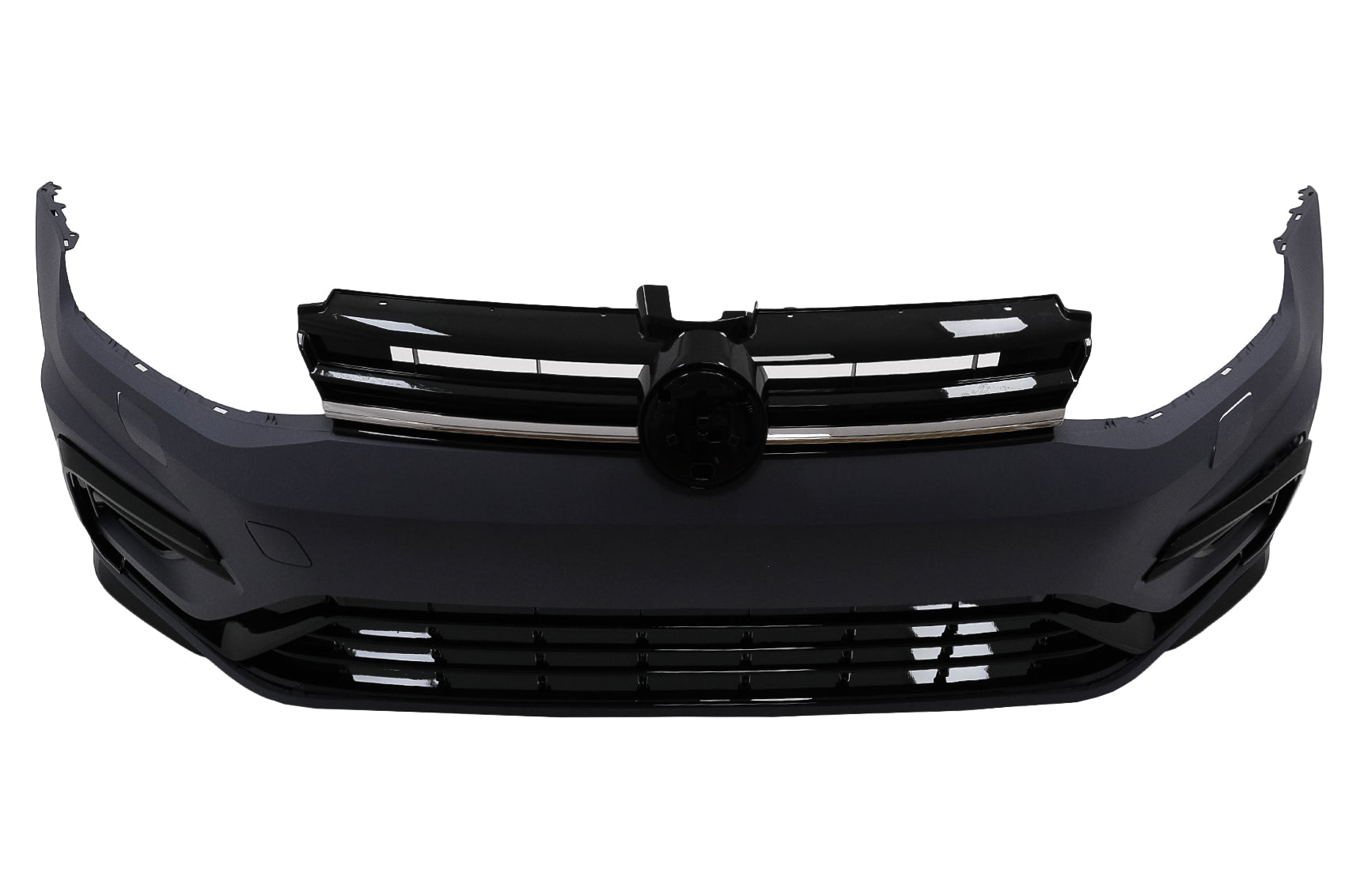 Stoßstange Kühlergrill für VW Golf VII 7 2013-2017 7.5 MOPF R-Line Design Bumper Grille CarPartsTuning