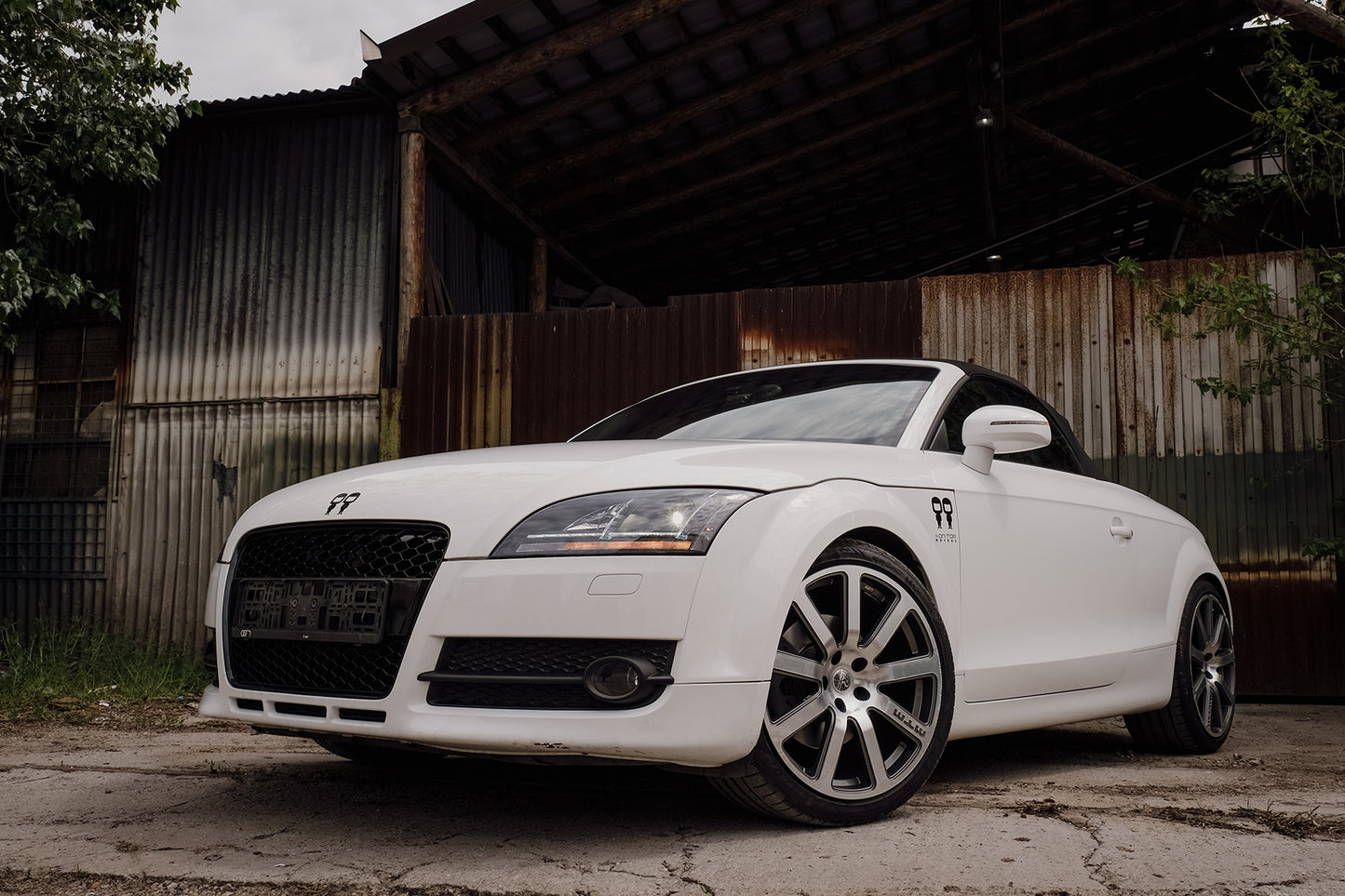 Xenon-Scheinwerfer LED DRL für Audi TT 8J 2006-2010 Schwarz Dynamische Blinker Carpartstuning Austria