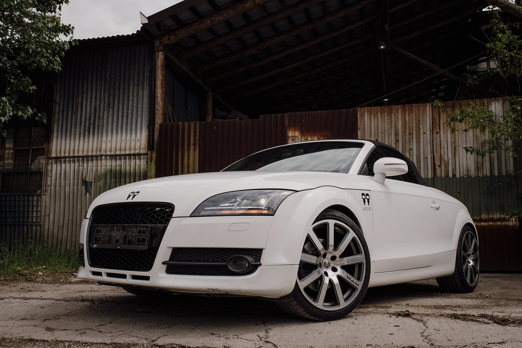 Xenon-Scheinwerfer LED DRL für Audi TT 8J 2006-2010 Schwarz Dynamische Blinker Carpartstuning Austria