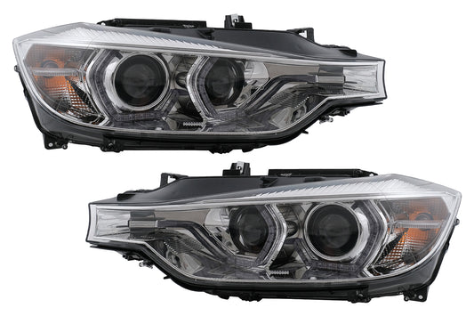 Angel Eyes Scheinwerfer LED DRL für BMW 3er F30 F31 LCI Limousine Touring 2015-2019 Chrom Carpartstuning Austria