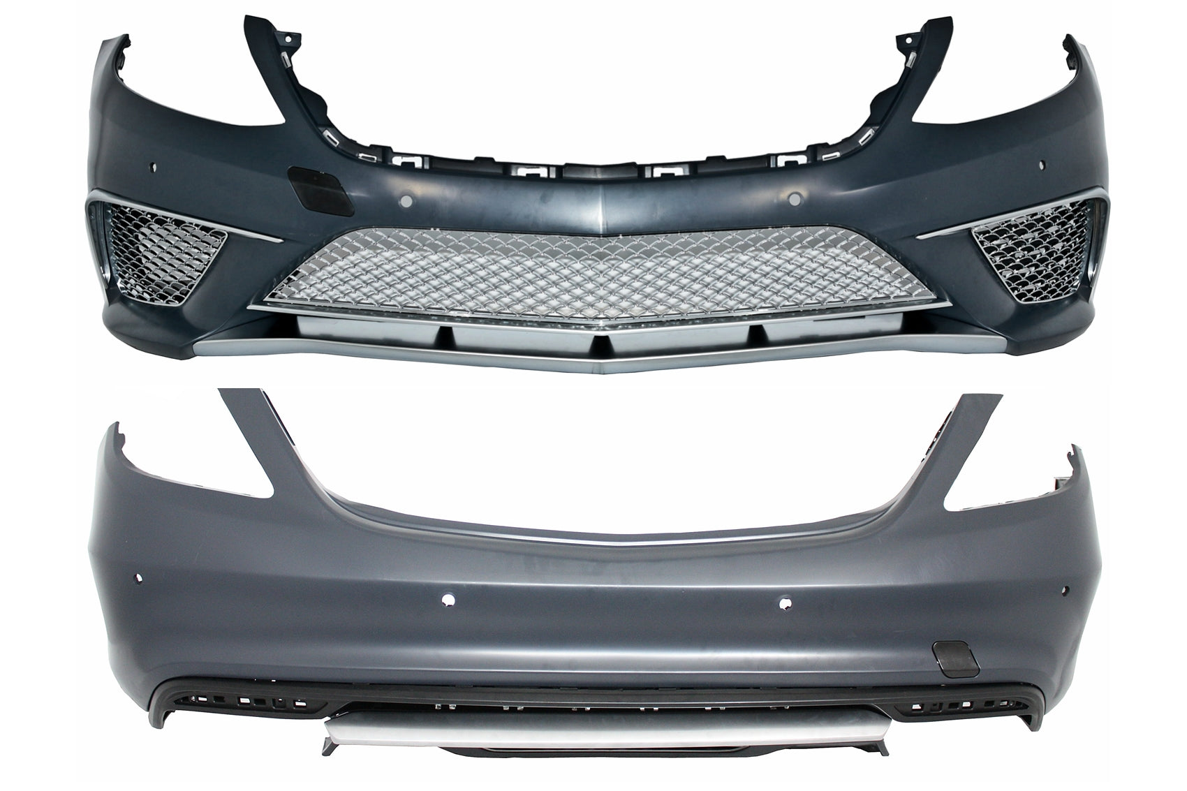 Bodykit für Mercedes S-Klasse W222 2013–06.2017 Vordere und Hintere Stoßstange S65 Design Carpartstuning Austria