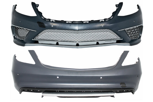 Bodykit für Mercedes S-Klasse W222 2013–06.2017 Vordere und Hintere Stoßstange S65 Design Carpartstuning Austria
