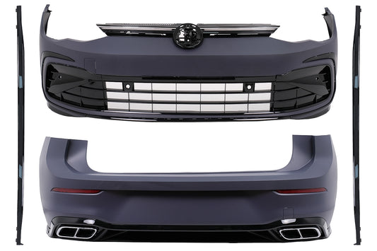 Bodykit für VW Golf 7 VII 12-17 Stoßstange Gitter Seitenschweller Diffus R-line Look Carpartstuning Austria
