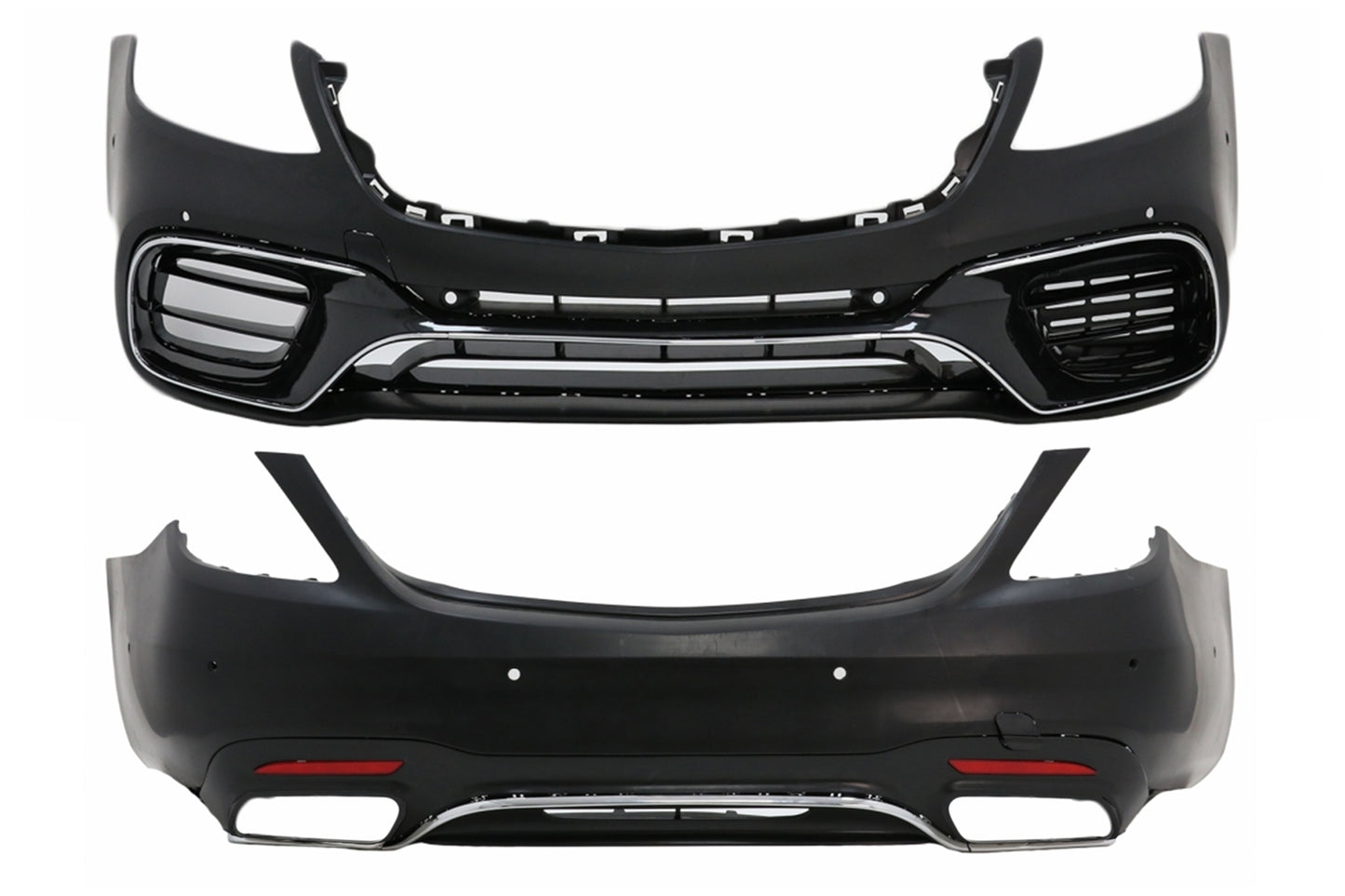 Bodykit für Mercedes S-Klasse W222 Facelift 06.2017-08.2020 Stoßstange S63 Look PDC Carpartstuning Austria