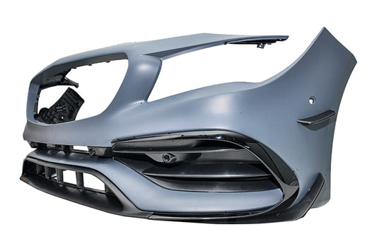 Frontstoßstange Stoßstange für Mercedes CLA W117 X117 2013–2018 Facelift CLA45 Design Spoiler Carpartstuning Austria