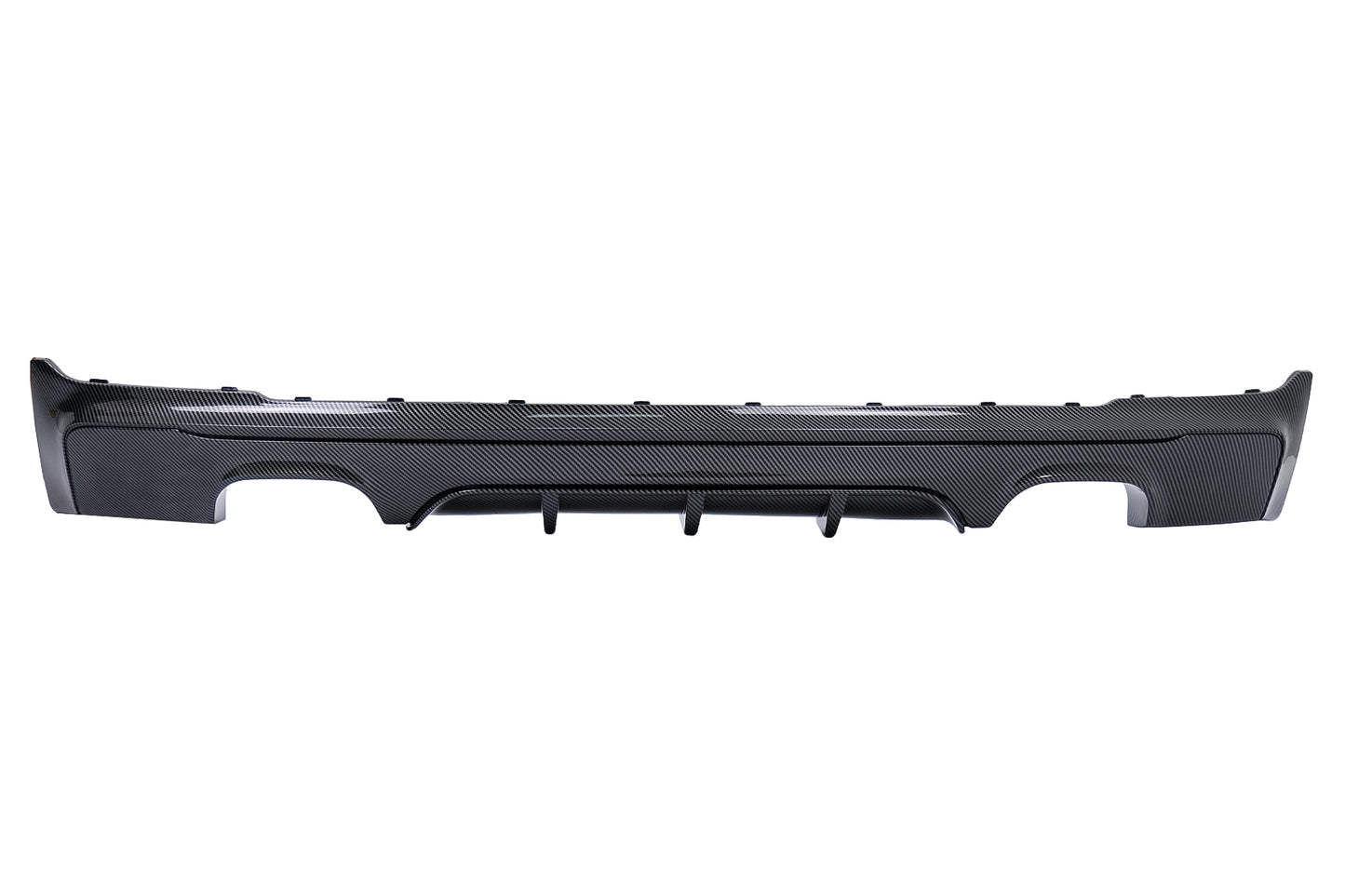 Stoßstangen Spoiler Diffusor Doppelter Ausgang für BMW 2er F22 F23 2013+ Carbon Look Carpartstuning Austria