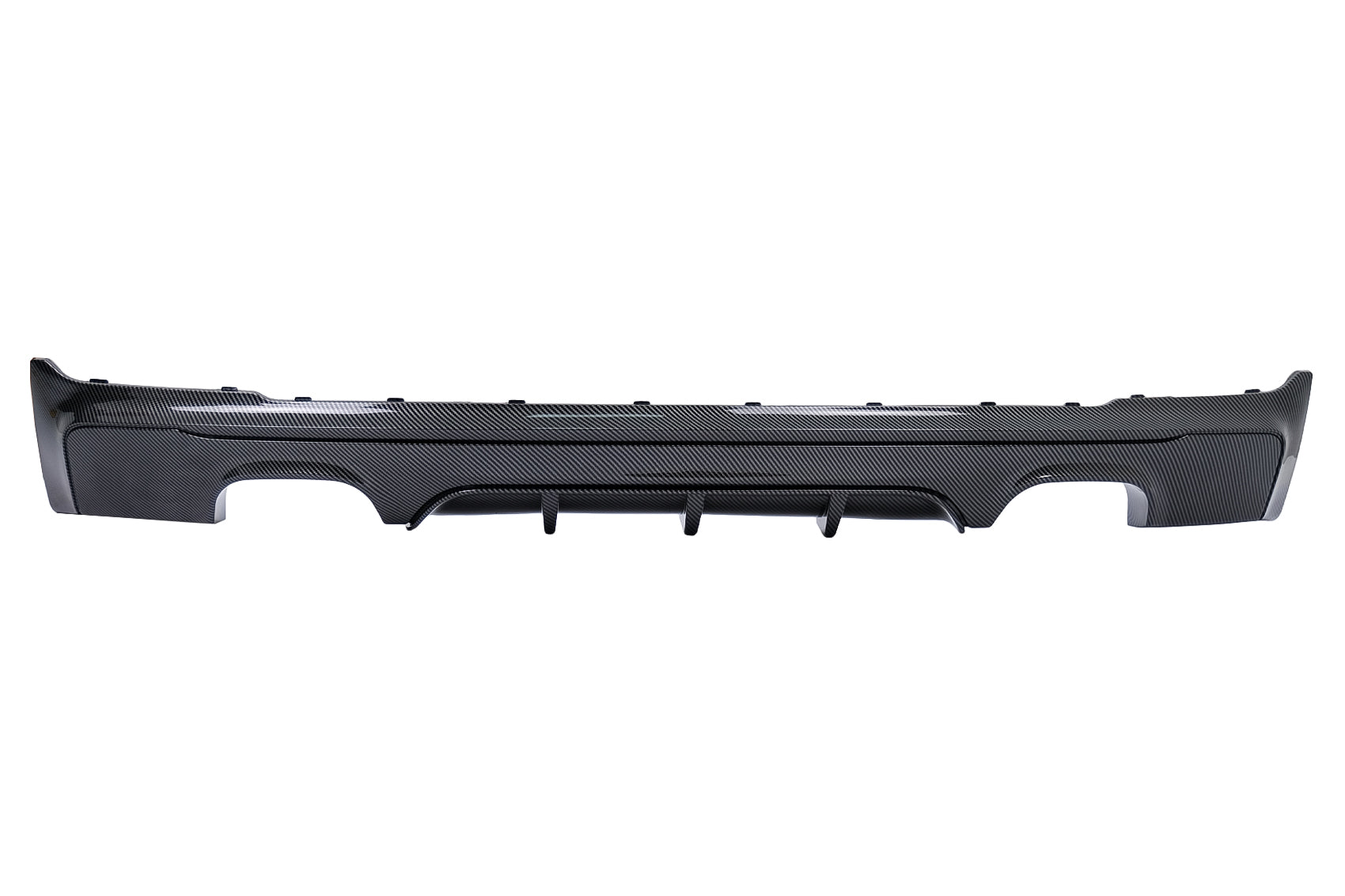 Stoßstangen Spoiler Diffusor Doppelter Ausgang für BMW 2er F22 F23 2013+ Carbon Look Carpartstuning Austria