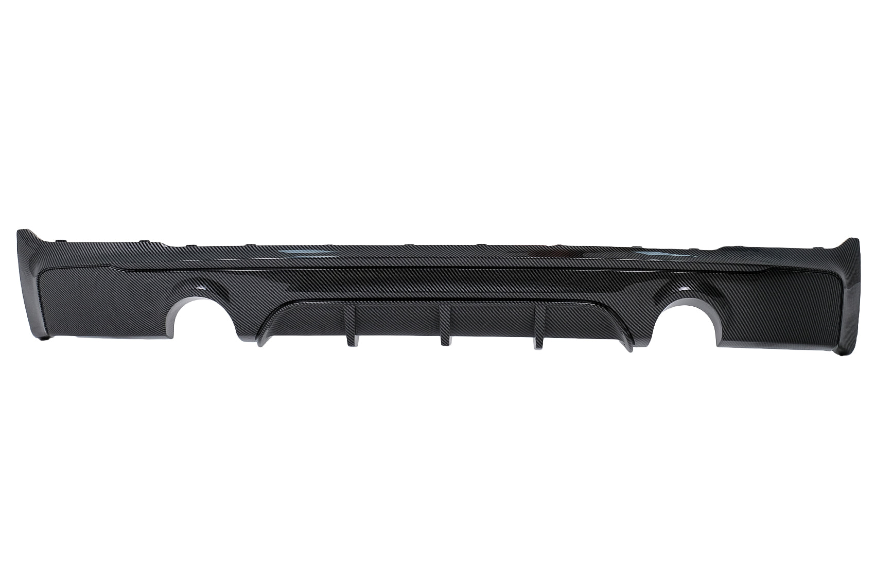Stoßstange Spoiler Diffusor Doppelter Ausgang für Einzelauspuff Für BMW 2 F22 F23 2013- Carbon Look Carpartstuning Austria