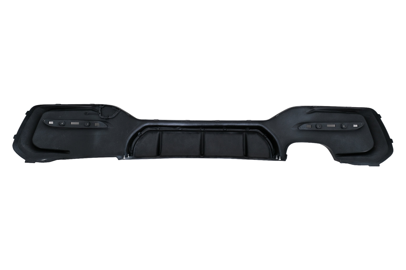 Stoßstange Diffusor Linker Doppelt Auslauf für BMW 1er F20 F21 LCI 2015-2019 Mattschwarz Carpartstuning Austria