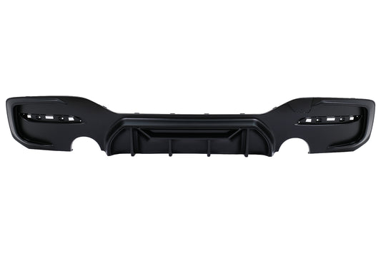 Stoßstange Luftverteiler Diffusor Zwilling Auslauf Einzel für BMW 1er F20 F21 LCI 15-19 Mattschwarz Carpartstuning Austria