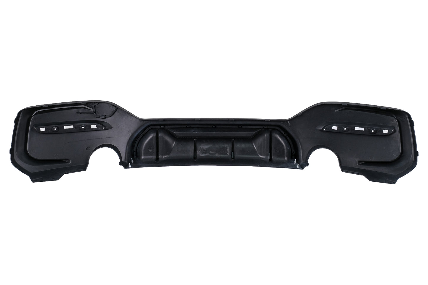 Stoßstange Luftverteiler Diffusor Zwilling Auslauf Einzel für BMW 1er F20 F21 LCI 15-19 Mattschwarz Carpartstuning Austria
