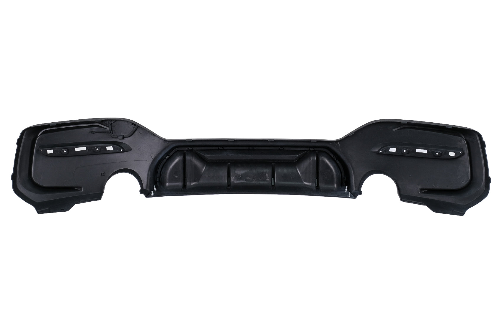 Stoßstange Luftverteiler Diffusor Zwilling Auslauf Einzel für BMW 1er F20 F21 LCI 15-19 Mattschwarz Carpartstuning Austria