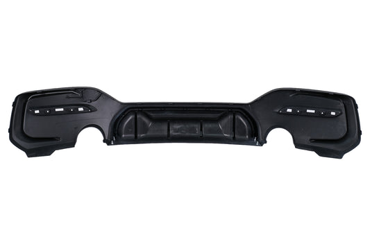 Stoßstange Luftverteiler Diffusor Zwilling Auslauf Einzel für BMW 1er F20 F21 LCI 15-19 Mattschwarz Carpartstuning Austria
