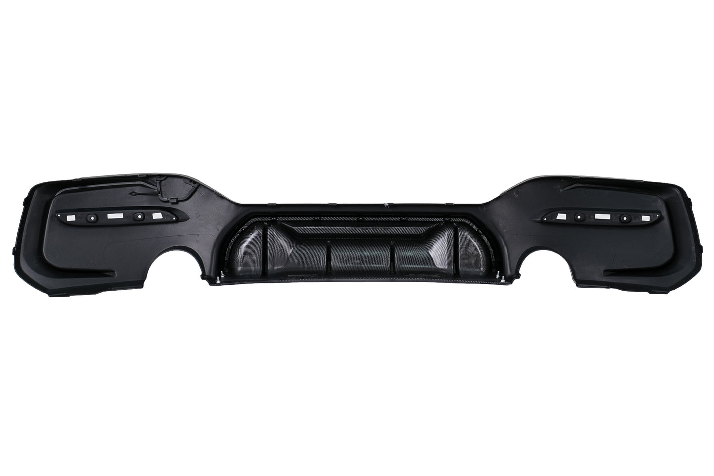 Stoßstange Luftverteiler Diffusor Zwilling Auslauf Einzel für BMW 1er F20 F21 LCI 15-19 Schwarz & Carbon Look Carpartstuning Austria