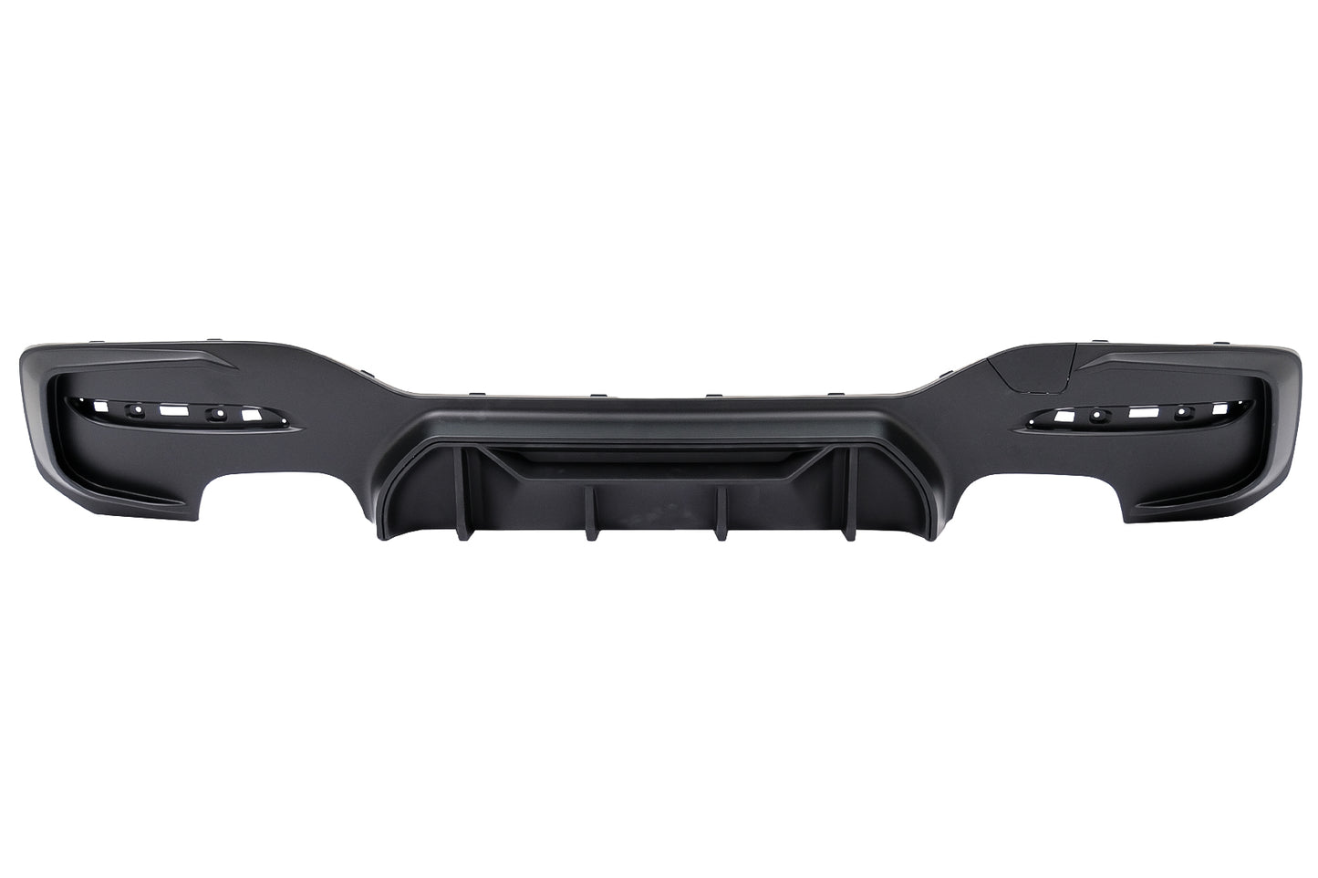 Heckdiffusor Zwilling Doppelt Auslauf für BMW 1er F20 F21 LCI 15-06.19 Mattschwarz Carpartstuning Austria