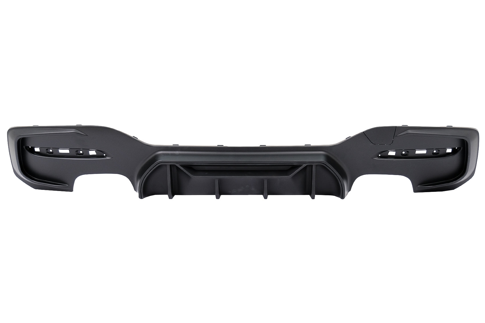 Heckdiffusor Zwilling Doppelt Auslauf für BMW 1er F20 F21 LCI 15-06.19 Mattschwarz Carpartstuning Austria