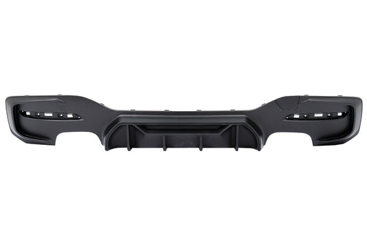 Heckdiffusor Zwilling Doppelt Auslauf für BMW 1er F20 F21 LCI 15-06.19 Mattschwarz Carpartstuning Austria