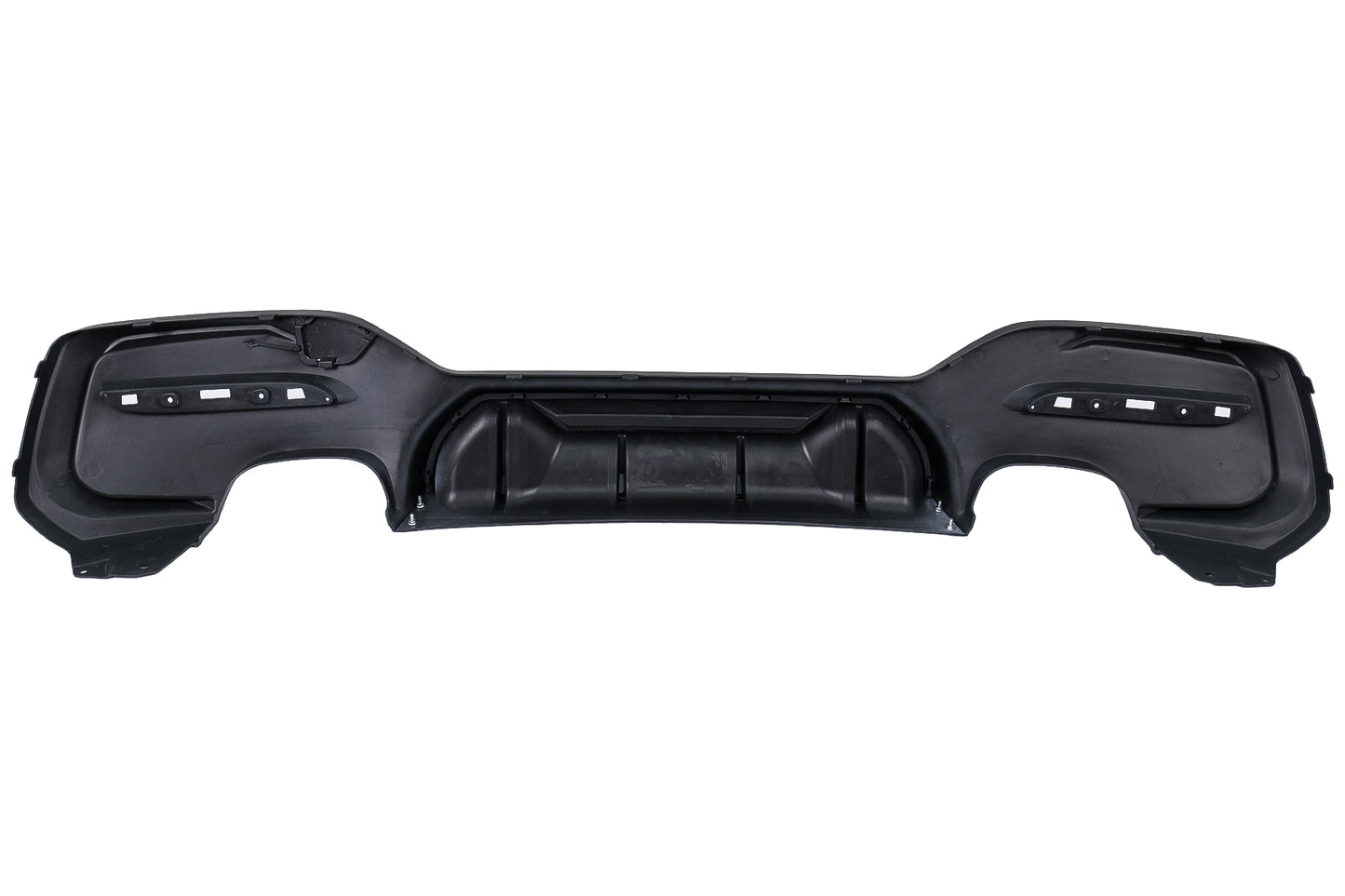 Heckdiffusor Zwilling Doppelt Auslauf für BMW 1er F20 F21 LCI 15-06.19 Mattschwarz Carpartstuning Austria
