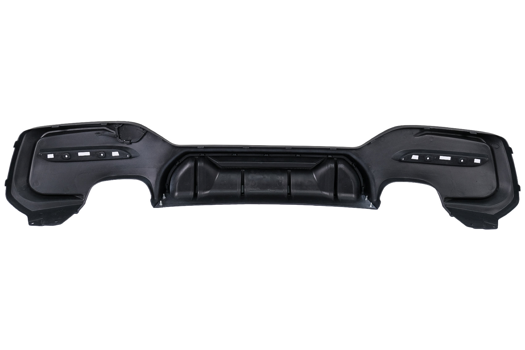 Heckdiffusor Zwilling Doppelt Auslauf für BMW 1er F20 F21 LCI 15-06.19 Mattschwarz Carpartstuning Austria