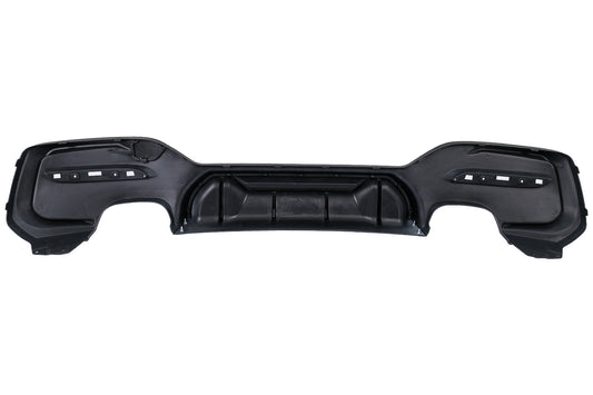 Heckdiffusor Zwilling Doppelt Auslauf für BMW 1er F20 F21 LCI 15-06.19 Mattschwarz Carpartstuning Austria