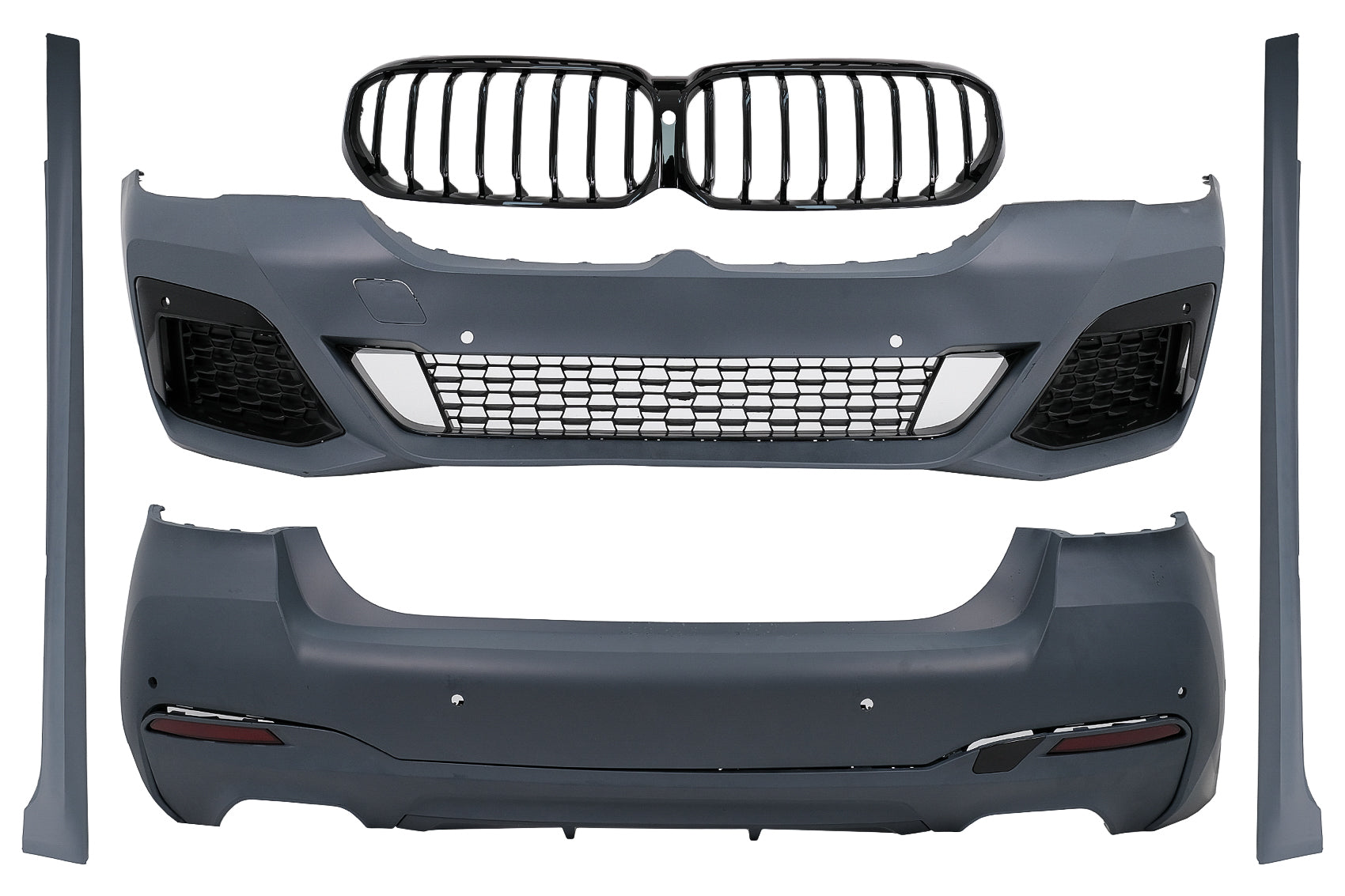 Bodykit für BMW 5er G30 LCI 2020+ MT Look Nierengitter Seitenschweller Stoßstange Carpartstuning Austria