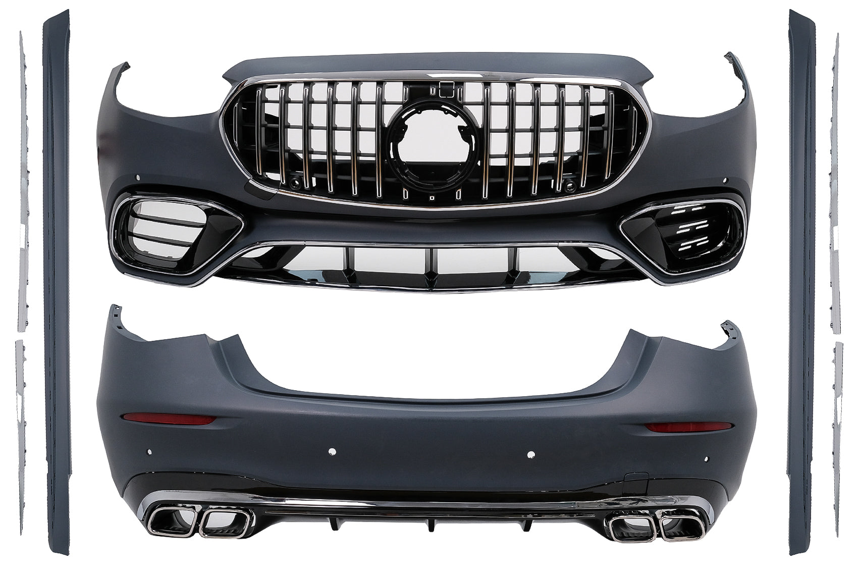 Bodykit für Mercedes S-Klasse W223 2020+ S63 Design Stoßstange Endrohre Kühlergrill Carpartstuning Austria
