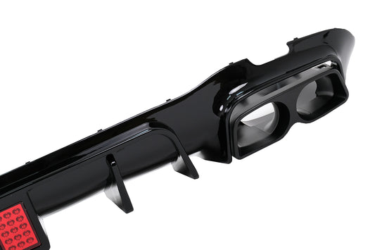 Stoßstange Diffusor Luftverteiler für Mercedes E W213 Sport Line 2016–2019 Schwarz Endrohre Carpartstuning Austria