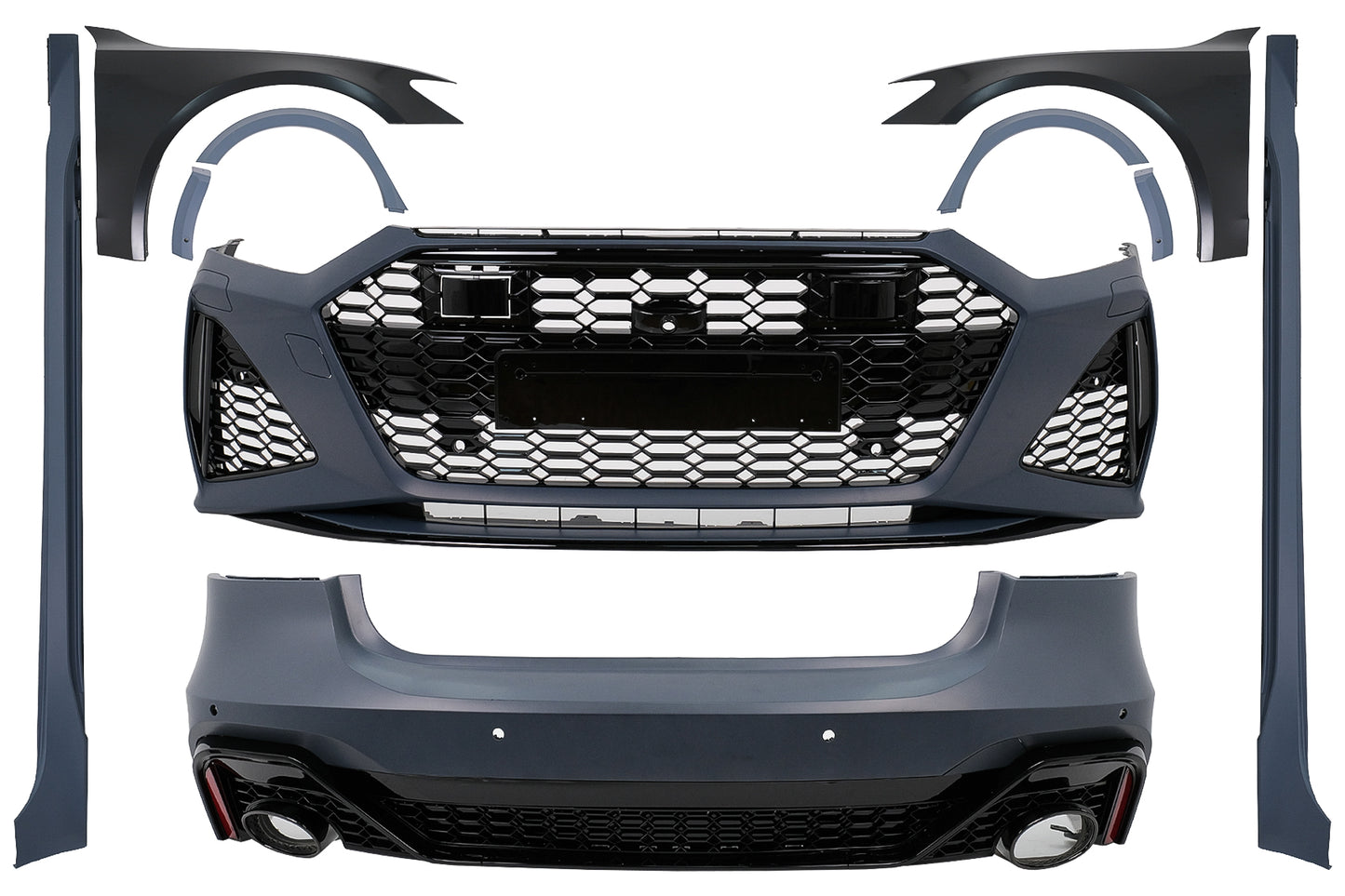 Bodykit für Audi A7 4K8 2018+ Wide RS Design Stoßstange Kotflügel Kühlergrill Carpartstuning Austria