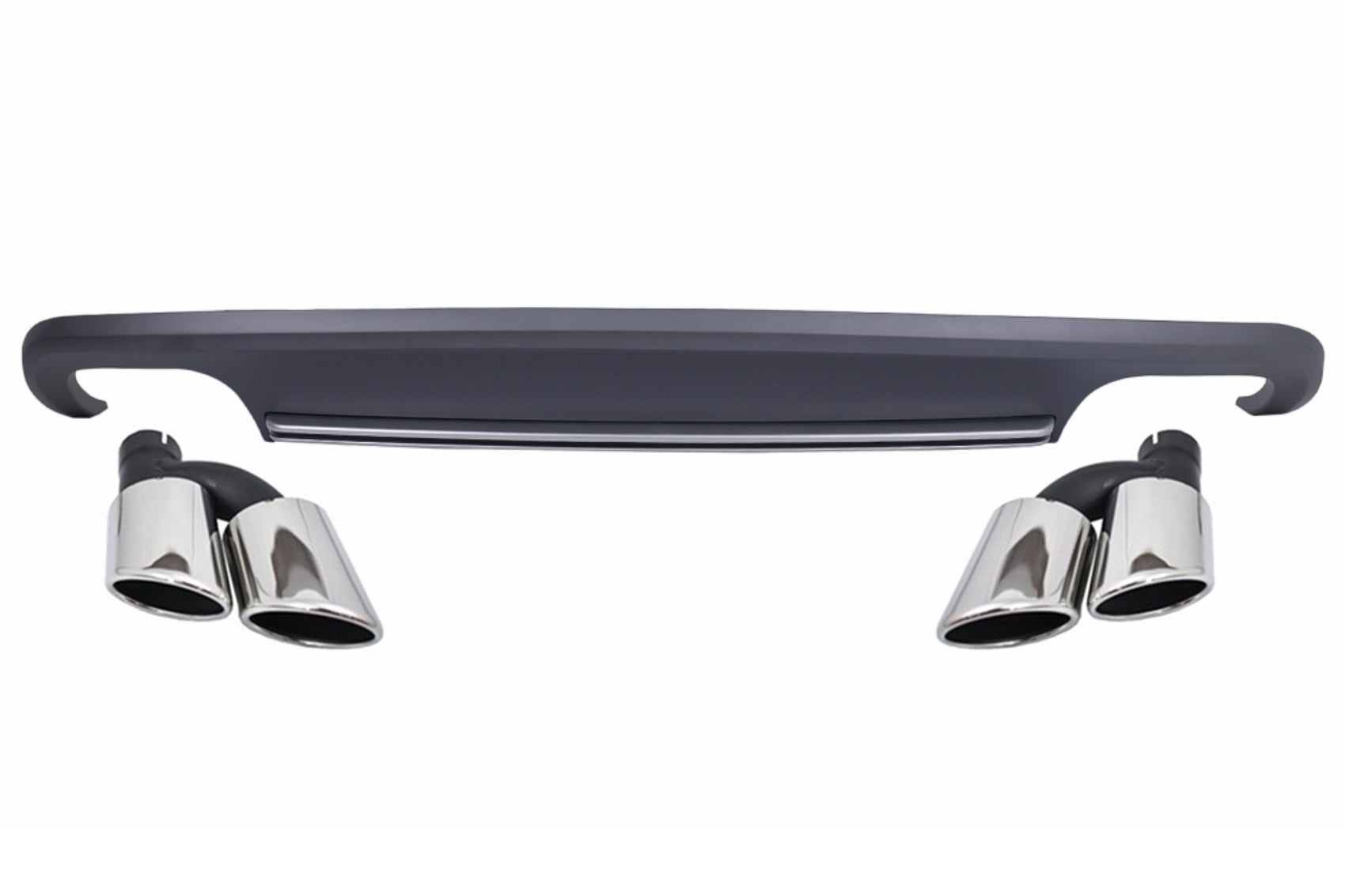 Endrohre Luftdiffusor Standard Stoßstange für Audi A5 8T Sportback Facelift 12-15 S5 Look Carpartstuning Austria