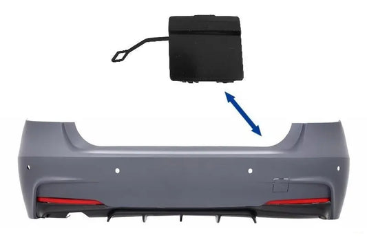 Abschlepphakenabdeckung Heckstoßstange Passend Für BMW 3er F30 (2011-Up) M-Performance M-Tech Design KITT