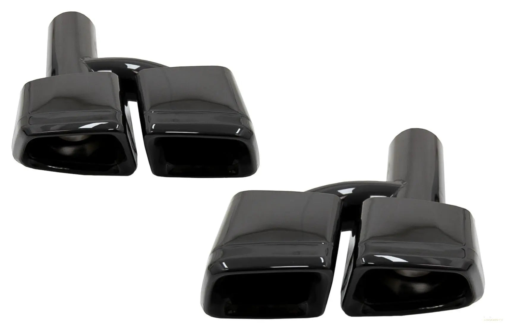 Auspuff Endrohre Passend Für Mercedes W221 W164 W166 W212 W218 S-Klasse E-Klasse CLS Ml S63 E63 Black Edition KITT