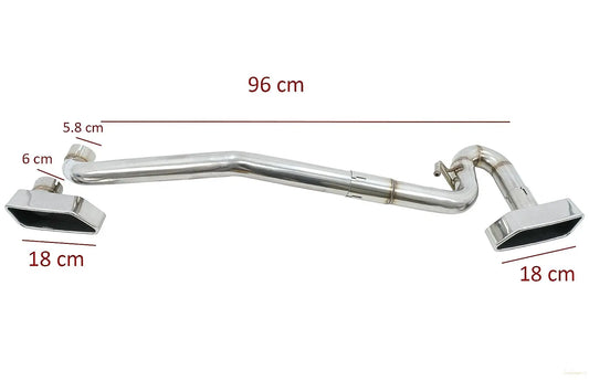 Auspuffanlage Passend Für BMW 5er F10 (2011-2017) Mit Eckigen Schalldämpferspitzen M550i M Look KITT Professional Exhaust Systems