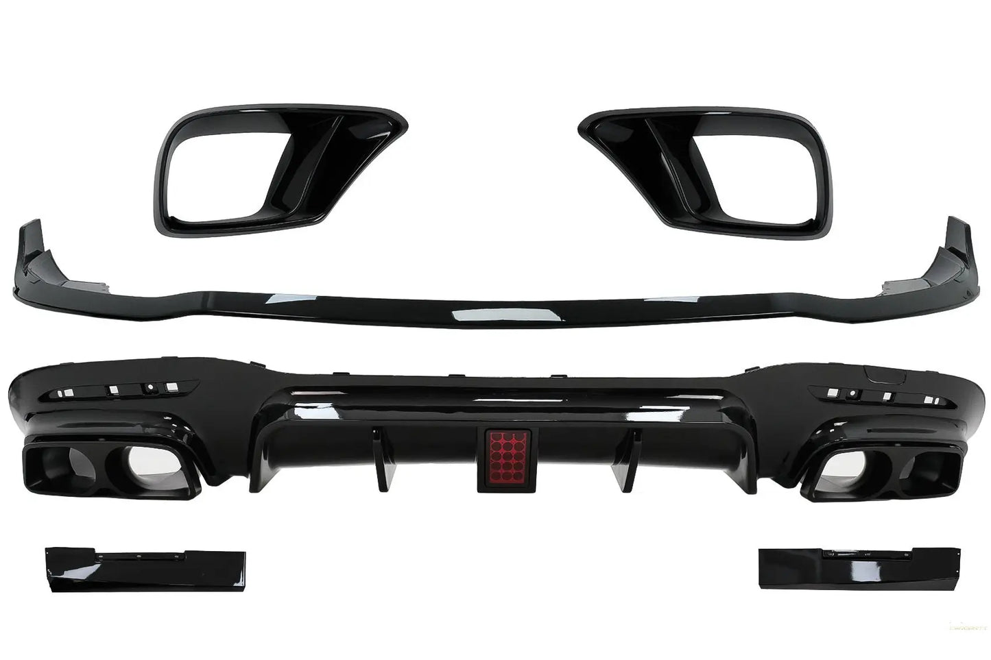 Bodykit Frontschürze Und Luftdiffusor Passend Für Mercedes S-Klasse W222 Facelift S65 / S63 (07.2017-08.2020) Limousine KITT