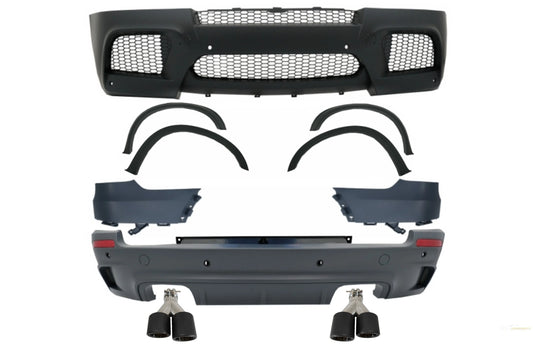 Bodykit Passend Für BMW X5 E70 (2007-2013) Mit Endschalldämpferblenden Kohlefaser Matt X5m M Design KITT Specials