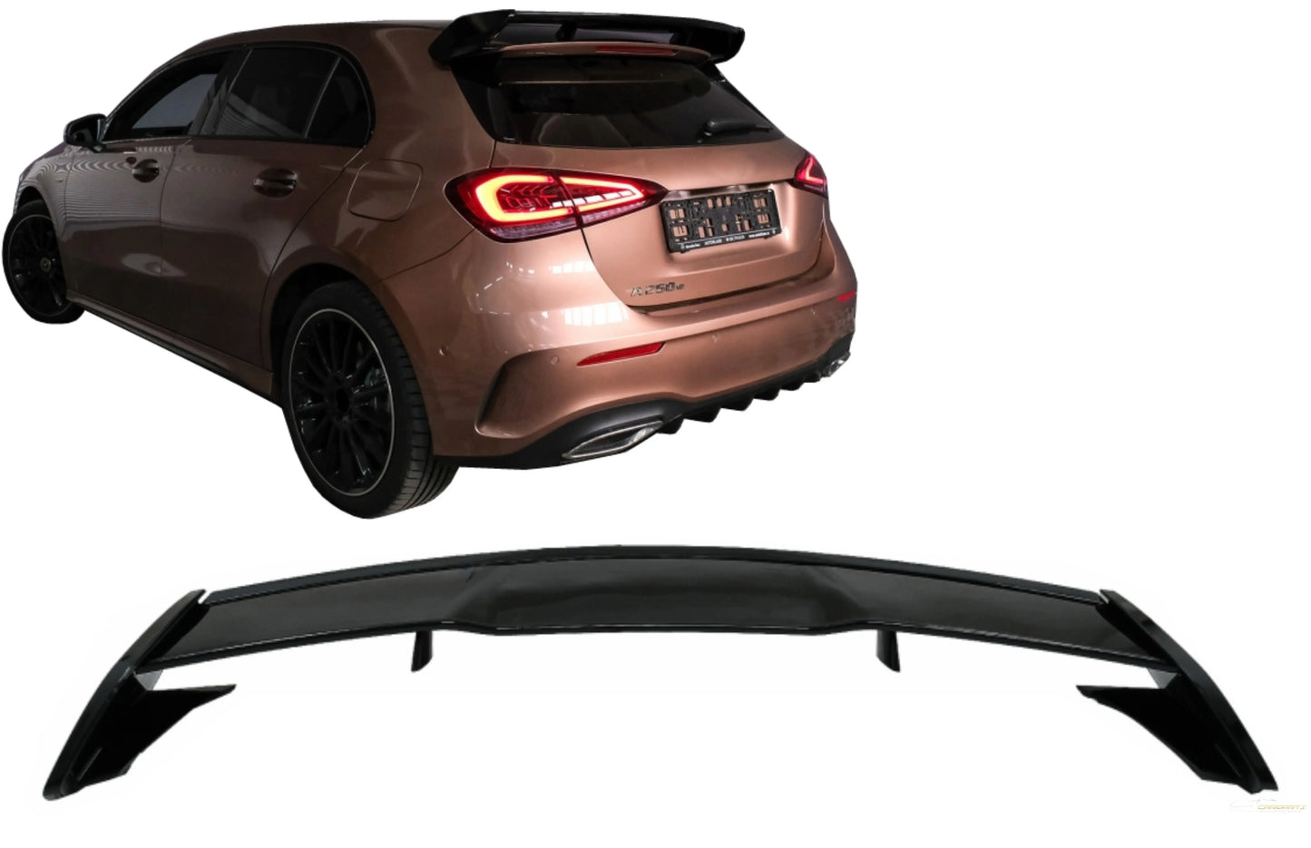 Dachspoiler Passend Für Mercedes A-Klasse W177 Fließheck Se (2018-Up) A45 Design Piano Black KITT