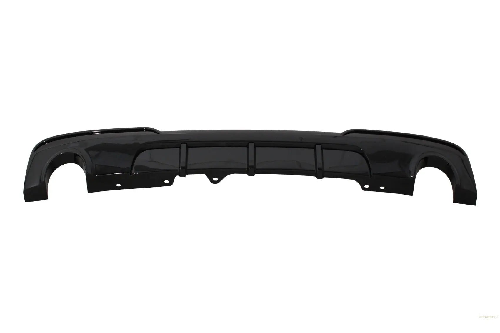 Doppelauslass Einzelauspuff Diffusor Passend Für BMW 5er F10 F11 Non-LCI LCI (2011-2017) M-Technik Design Piano Black KITT