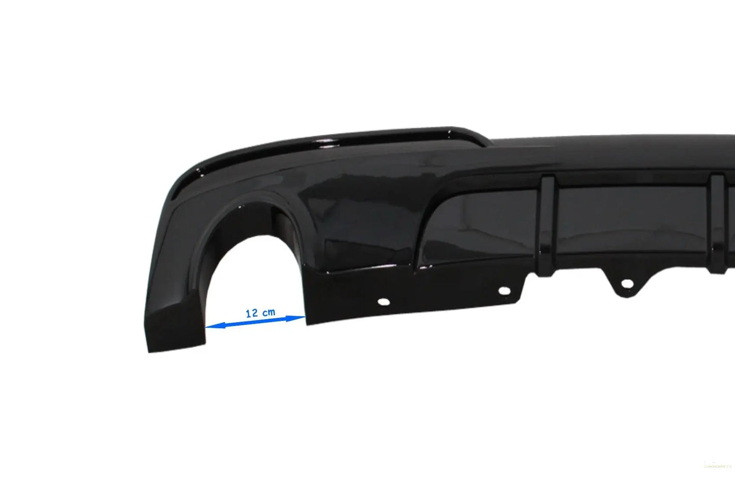 Doppelauslass Einzelauspuff Diffusor Passend Für BMW 5er F10 F11 Non-LCI LCI (2011-2017) M-Technik Design Piano Black KITT