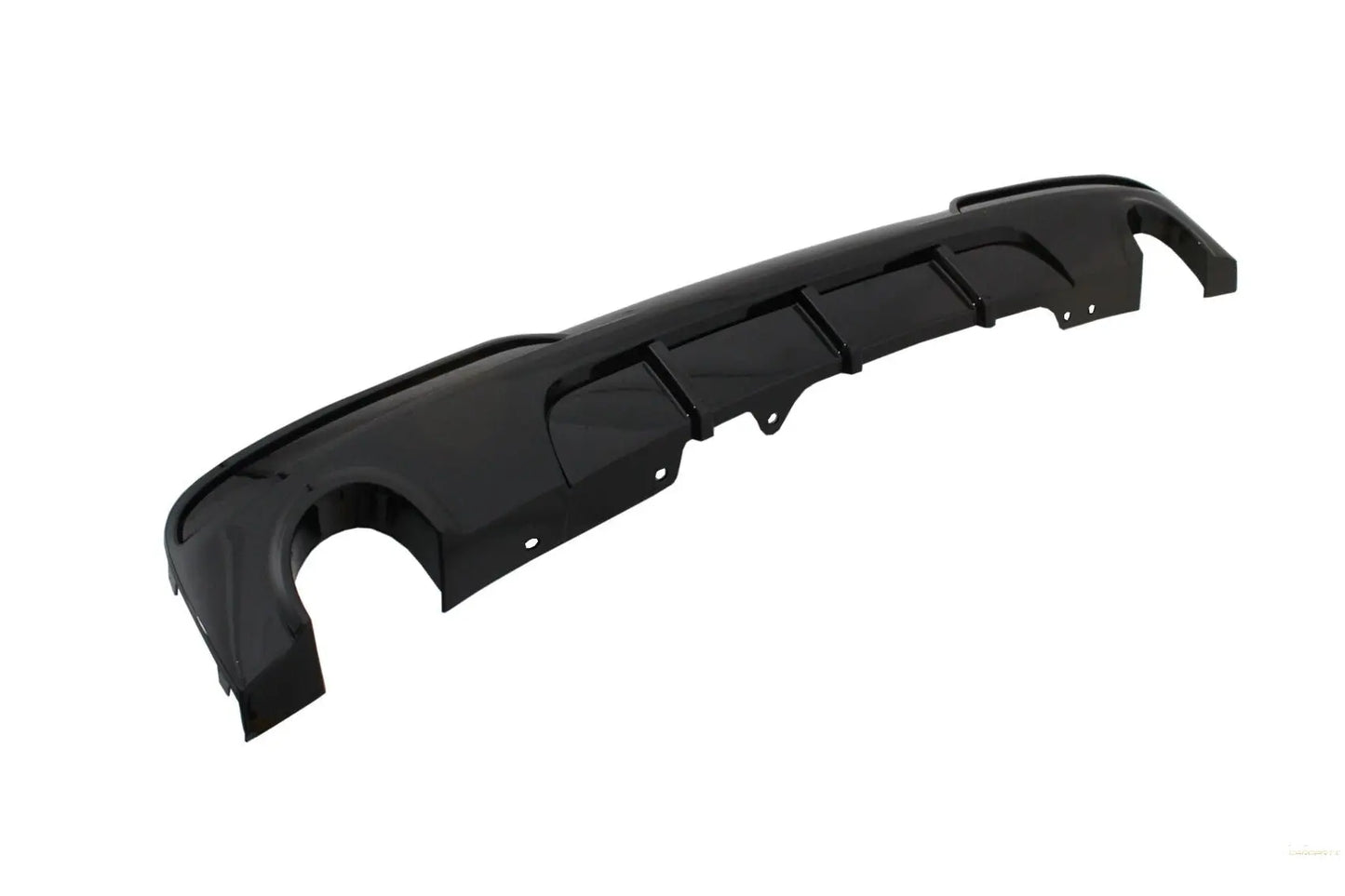 Doppelauslass Einzelauspuff Diffusor Passend Für BMW 5er F10 F11 Non-LCI LCI (2011-2017) M-Technik Design Piano Black KITT