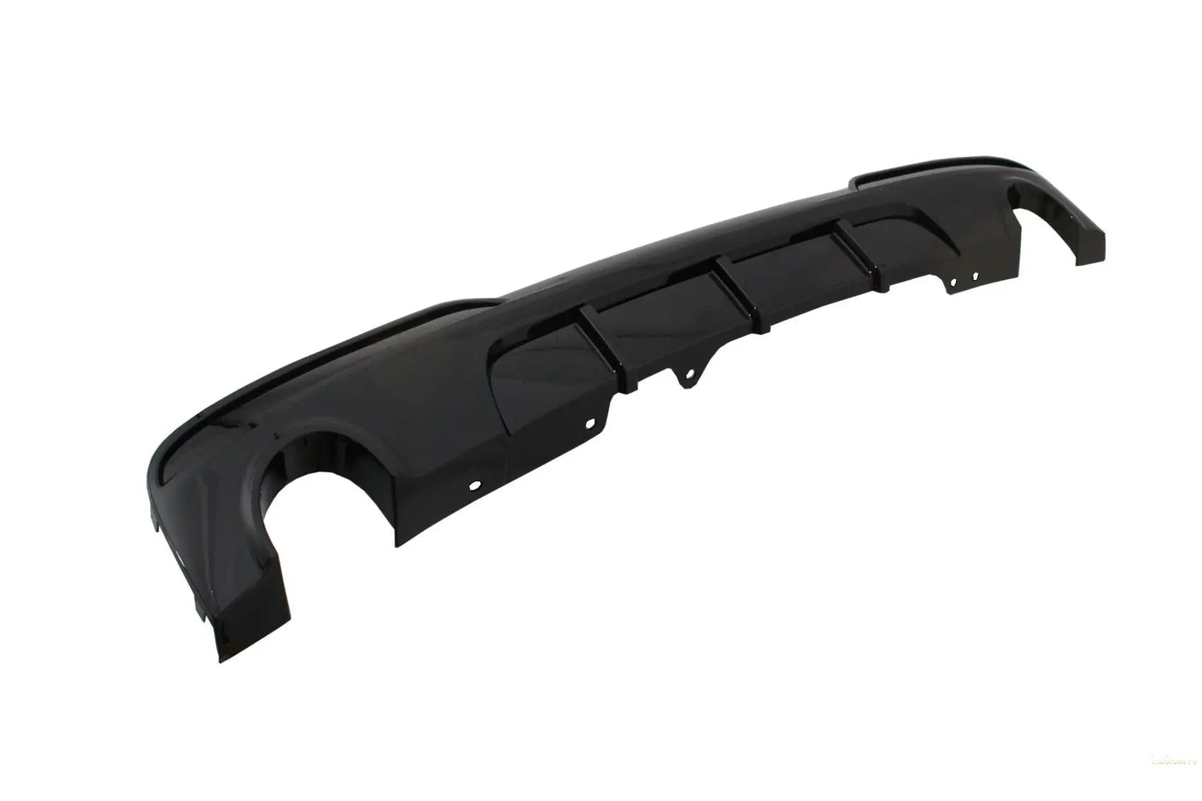 Doppelauslass Einzelauspuff Diffusor Passend Für BMW 5er F10 F11 Non-LCI LCI (2011-2017) M-Technik Design Piano Black KITT