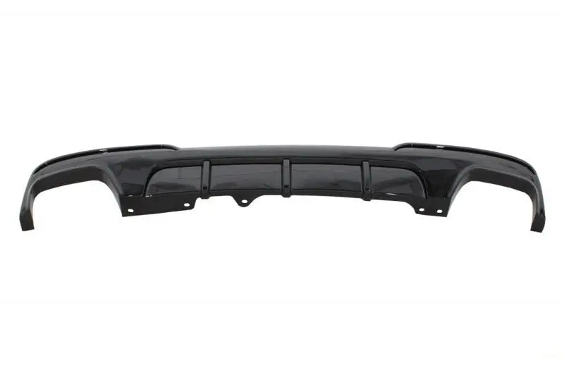 Doppelauslassluftdiffusor Passend Für BMW 5er F10 F11 (2011-2017) Mit Endschalldämpfer-Endrohren M-Performance Design Piano Black KITT