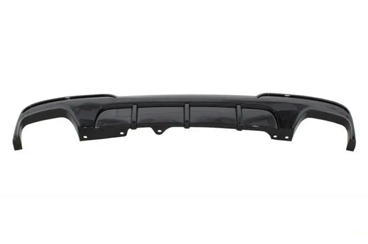 Doppelauslassluftdiffusor Passend Für BMW 5er F10 F11 (2011-2017) Mit Endschalldämpfer-Endrohren M-Performance Design Piano Black KITT