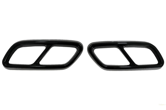 Endschalldämpferrahmen Passend Für Mercedes C-Klasse W206 S206 Sport Line (2021) Piano Black KITT