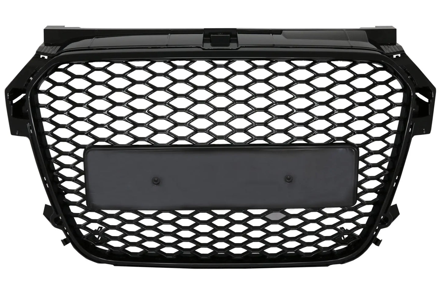 Frontgrill Ohne Emblem Passend Für Audi A1 8x (2010-2014) Rs1 Design Piano Black KITT