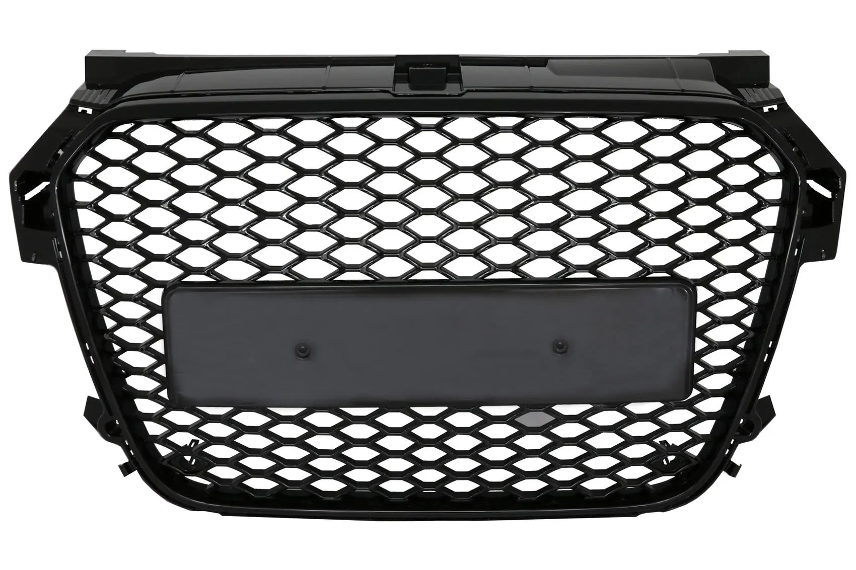 Frontgrill Ohne Emblem Passend Für Audi A1 8x (2010-2014) Rs1 Design Piano Black KITT