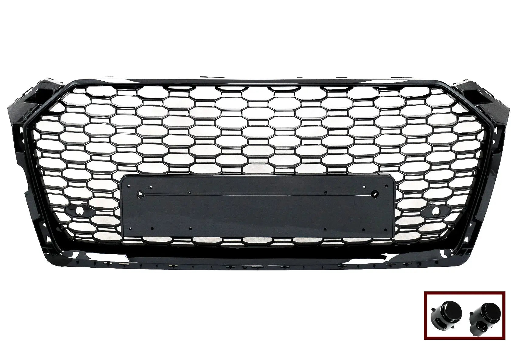 Frontgrill Ohne Emblem Passend Für Audi A5 F5 (2017-2019) RS Design Piano Black KITT Specials