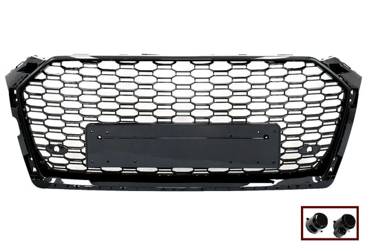 Frontgrill Ohne Emblem Passend Für Audi A5 F5 (2017-2019) RS Design Piano Black KITT Specials