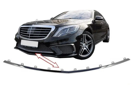 Frontschürze Mitte Spoilerlippe Passend Für Mercedes W222 S-Klasse (2013-2017) S65 Design KITT